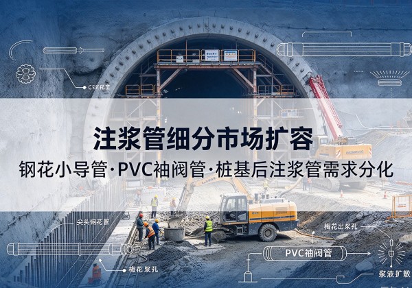 沐川注浆管细分市场扩容，隧道钢花小导管、PVC 袖阀管、桩基后注浆管需求分化